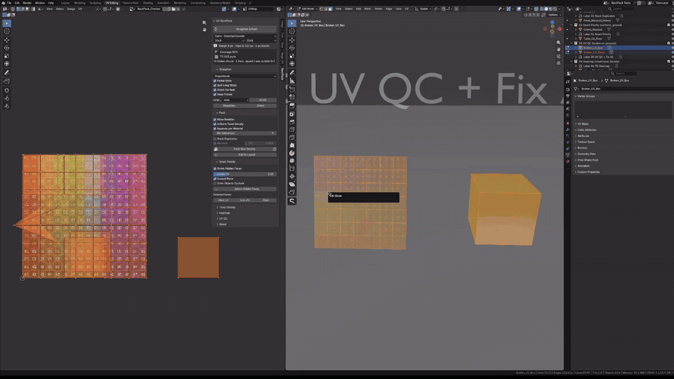 Broken layout: overlaps, a fold, islands outside 0-1